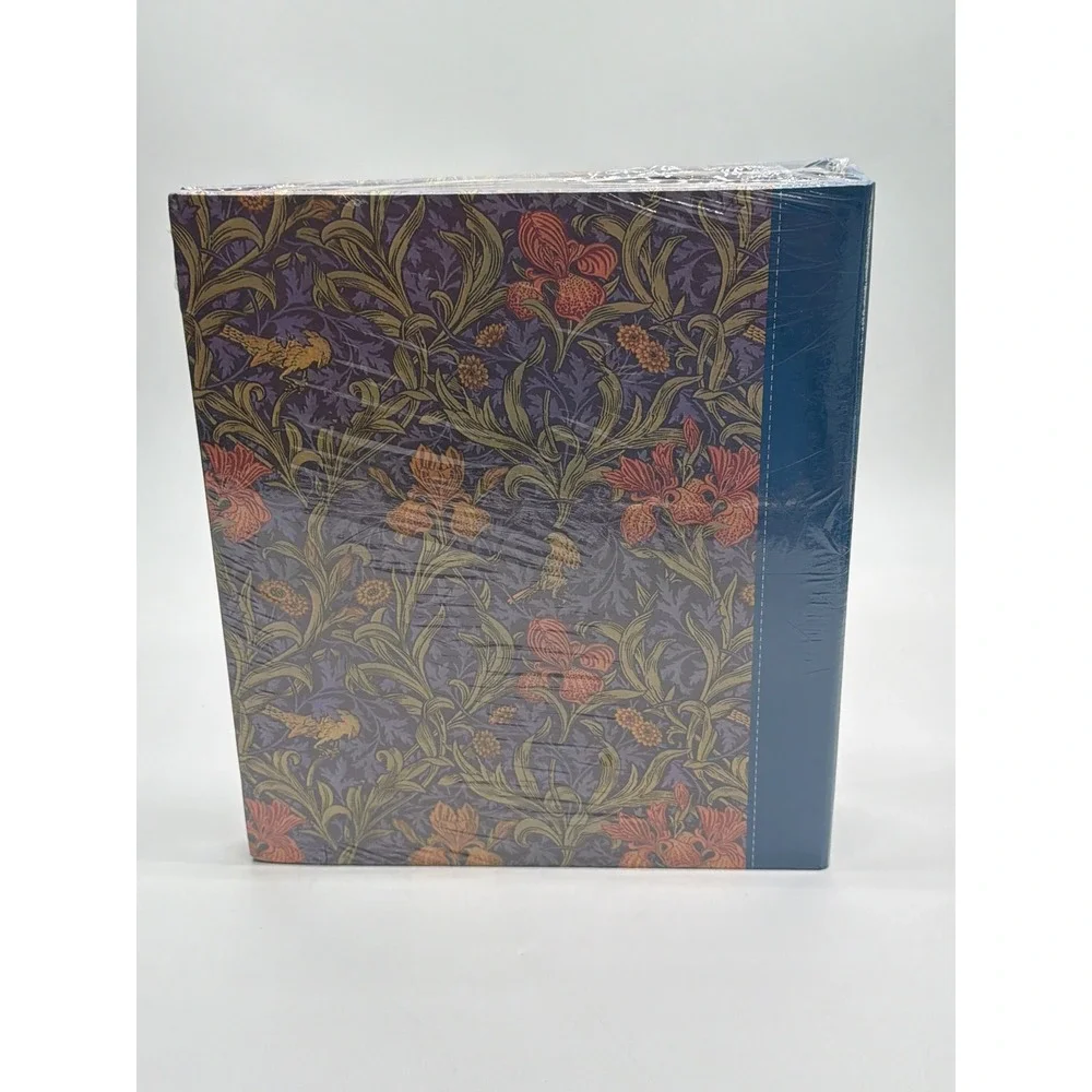 Pioneer LM-100 Magnetic Photo Album 100 Fast-Stick Pages Floral Tapestry Blue
